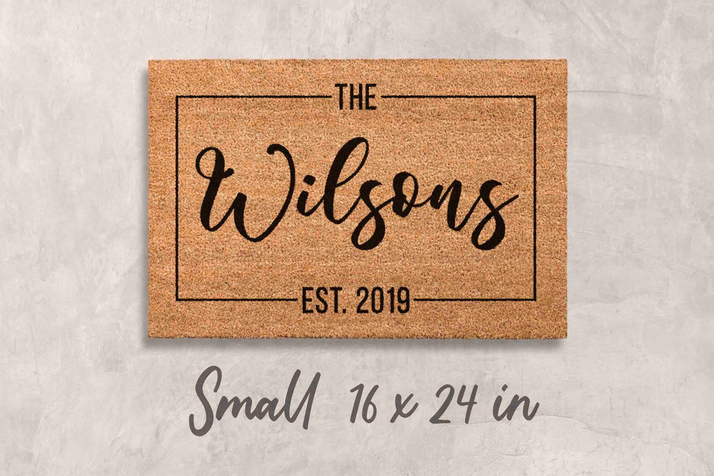 Doormat Custom Gift Personalized Decor Custom Last Name Mat Family Name Door Mat Custom Mat Newlywed Gift Personalized Housewarming Gifts