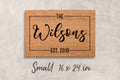 Doormat Custom Gift Personalized Decor Custom Last Name Mat Family Name Door Mat Custom Mat Newlywed Gift Personalized Housewarming Gifts