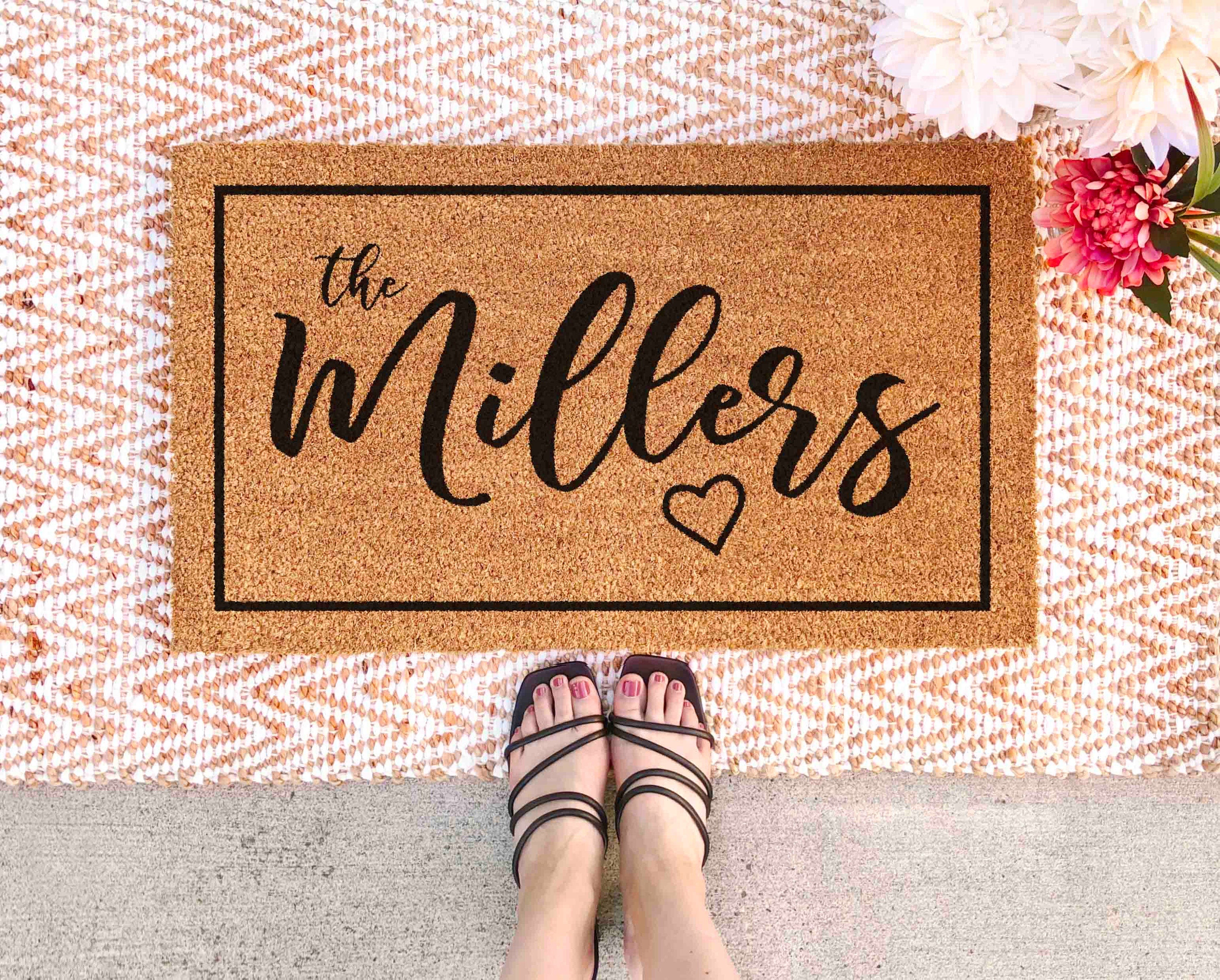 Doormat Custom Doormat Personalized Doormat with Name Doormat Last Name Doormat Family Name Door Mat Custom Welcome Mat Last Name Mat Custom