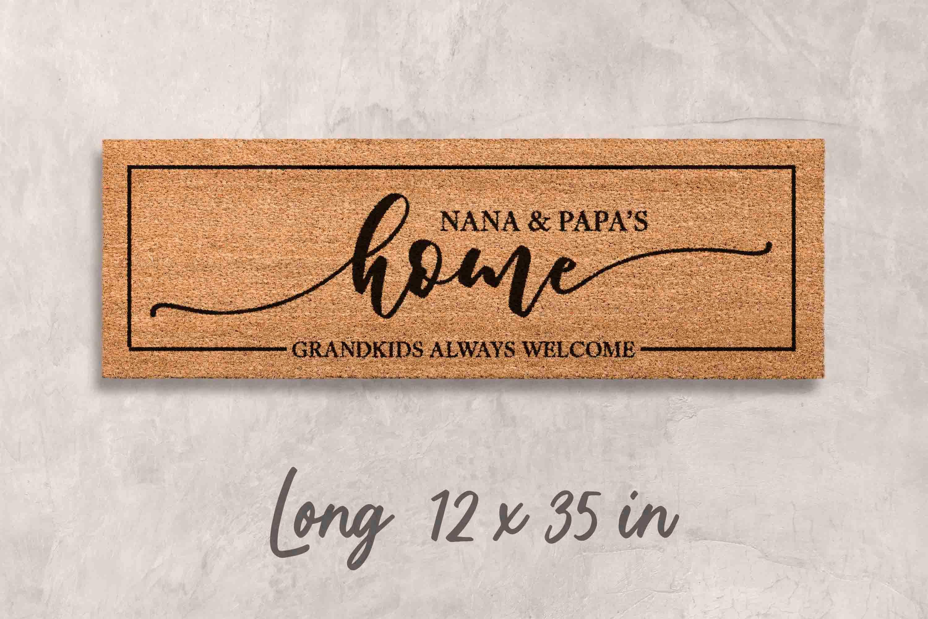 Gift Grandparents Gift Fathers Day Gift Mothers Day Decor Doormat Custom Doormat Personalized Grandparents Day Gift Housewarming Gift Decor