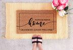 Gift Grandparents Gift Fathers Day Gift Mothers Day Decor Doormat Custom Doormat Personalized Grandparents Day Gift Housewarming Gift Decor