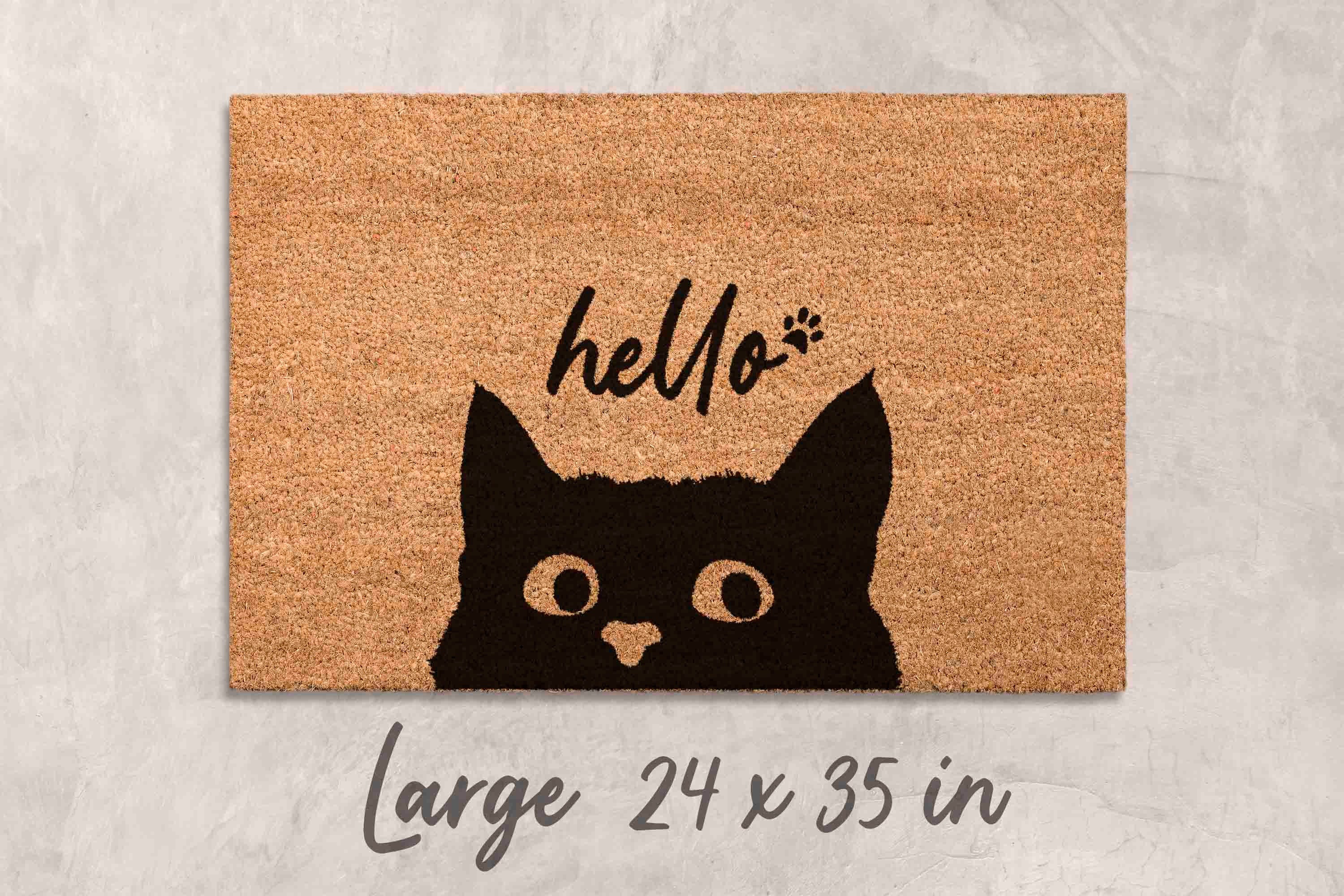 Doormat Cat Gifts for Cat Owner Gift Cat Unique Cat Gift Funny Cat Gift Cat Owner Gift Doormat Custom Doormat Personalized Decor Cats Decor