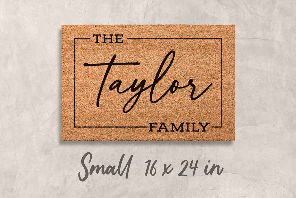 Doormat Custom Gift Personalized Decor Custom Last Name Mat Family Name Door Mat Custom Mat Newlywed Gift Personalized Housewarming Gifts