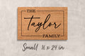 Doormat Custom Gift Personalized Decor Custom Last Name Mat Family Name Door Mat Custom Mat Newlywed Gift Personalized Housewarming Gifts
