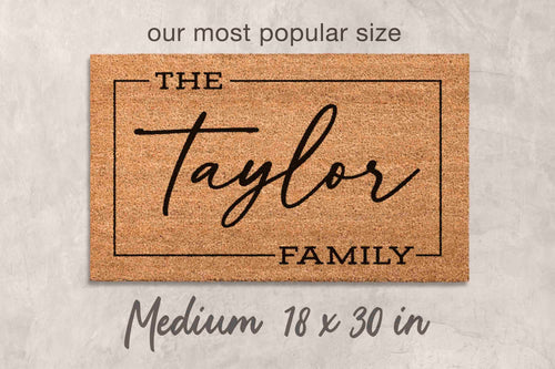 Doormat Custom Gift Personalized Decor Custom Last Name Mat Family Name Door Mat Custom Mat Newlywed Gift Personalized Housewarming Gifts