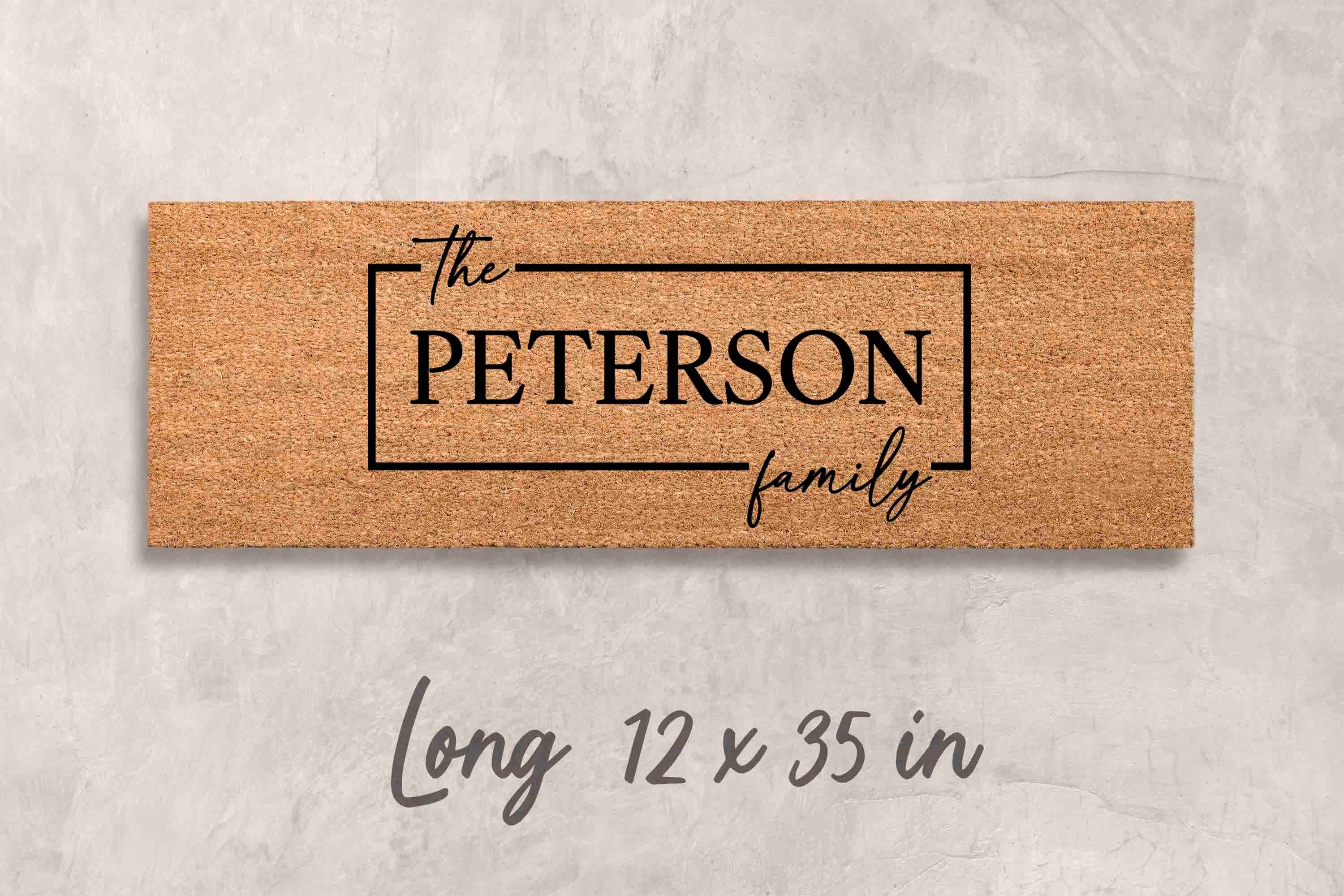 Doormat Custom Gift Personalized Decor Custom Last Name Mat Family Name Door Mat Custom Mat Newlywed Gift Personalized Housewarming Gifts