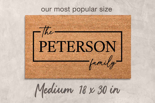 Doormat Custom Gift Personalized Decor Custom Last Name Mat Family Name Door Mat Custom Mat Newlywed Gift Personalized Housewarming Gifts