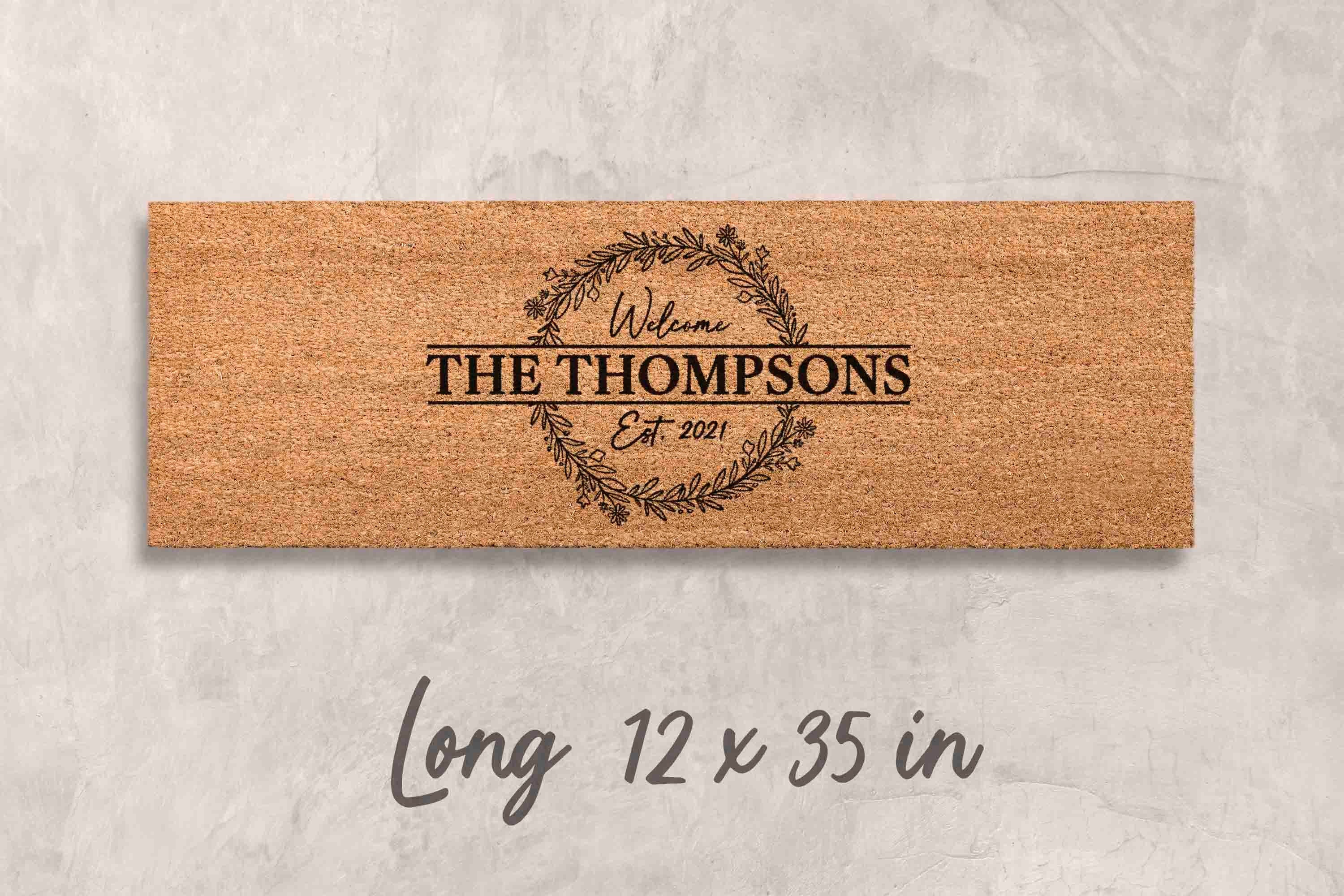 Doormat Custom Gift Personalized Decor Custom Last Name Mat Family Name Door Mat Custom Mat Newlywed Gift Personalized Housewarming Gifts