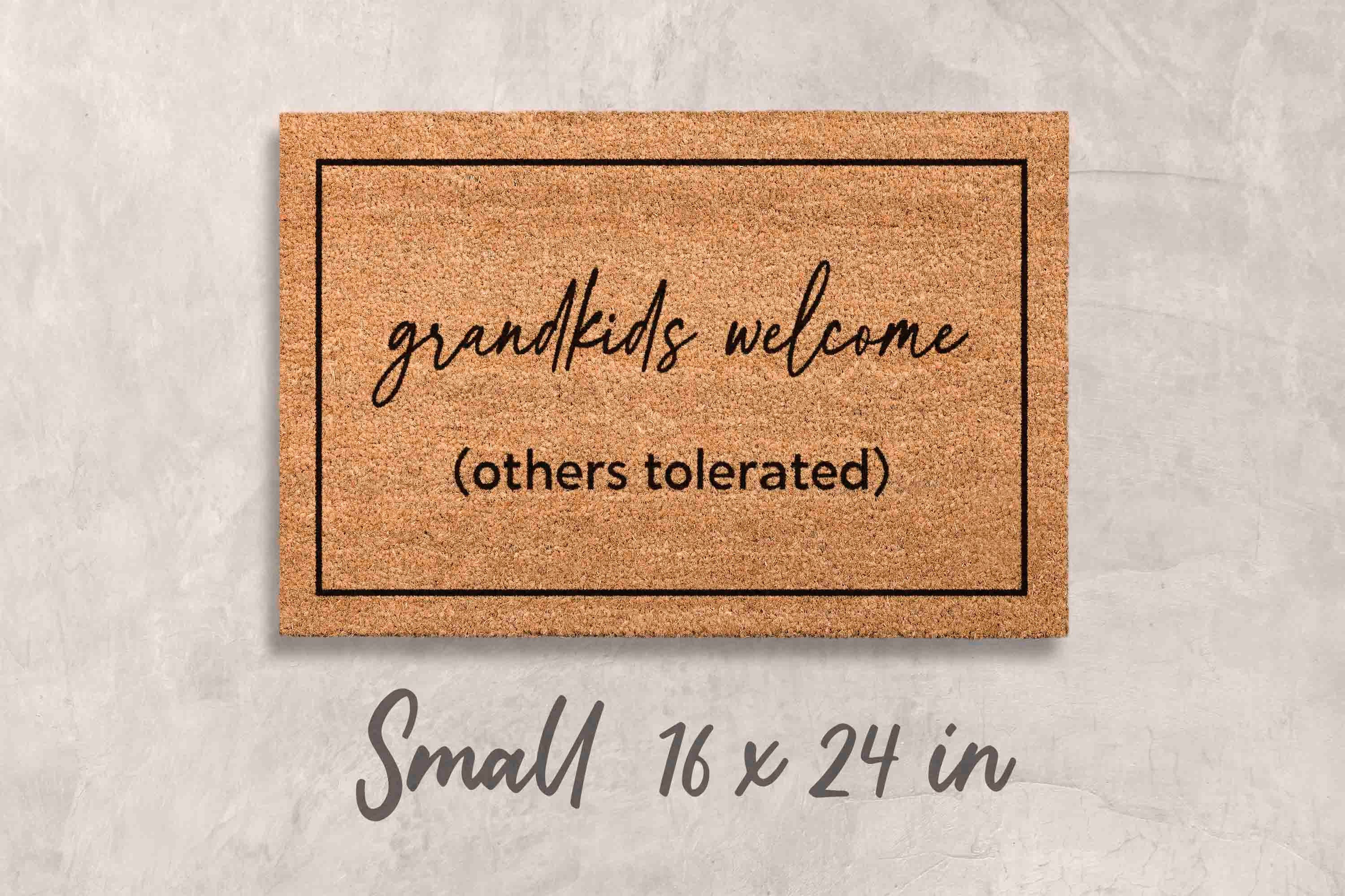 Gift Grandparents Gift Fathers Day Gift Mothers Day Decor Doormat Custom Doormat Personalized Grandparents Day Gift Housewarming Gift Decor