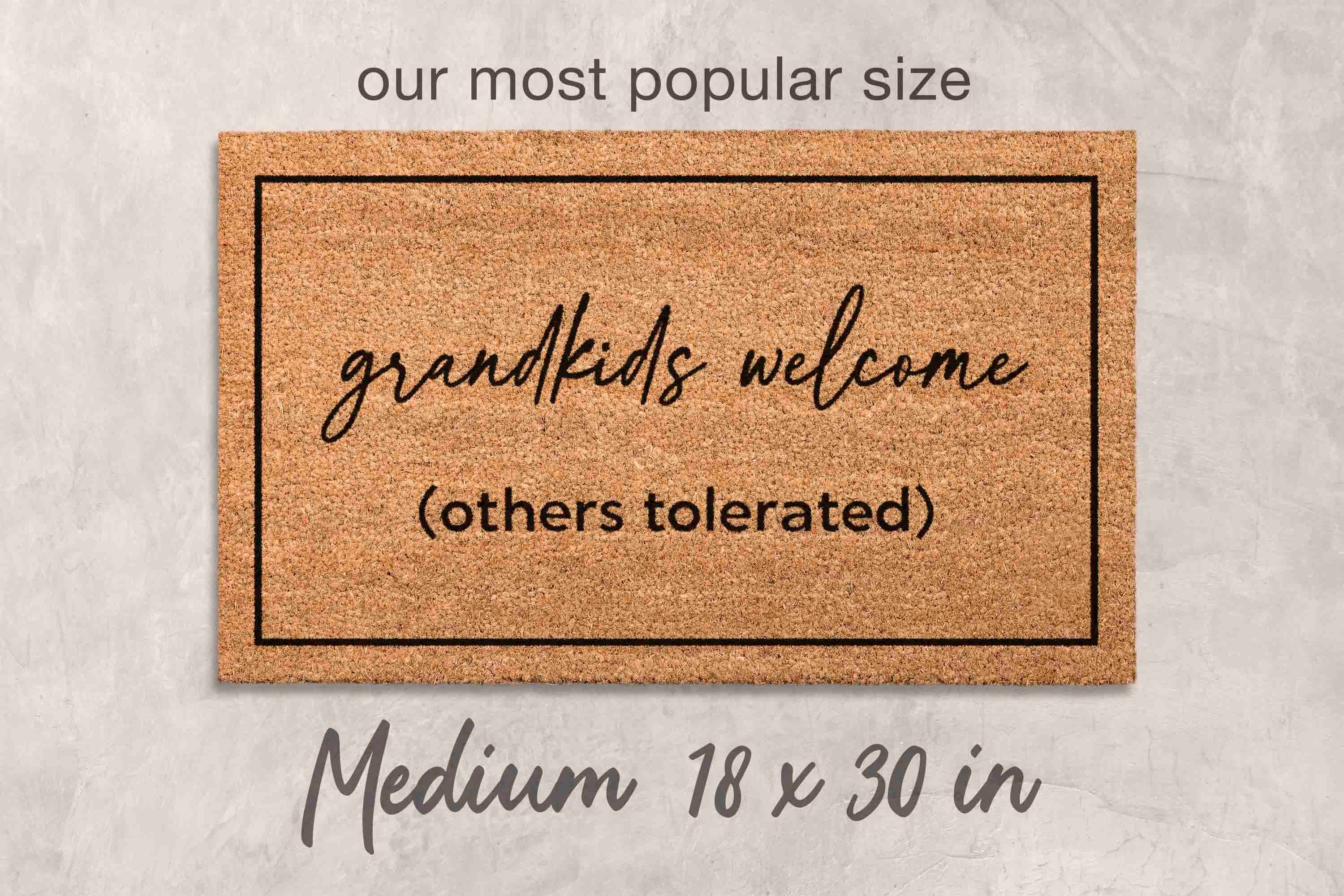 Gift Grandparents Gift Fathers Day Gift Mothers Day Decor Doormat Custom Doormat Personalized Grandparents Day Gift Housewarming Gift Decor