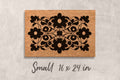 Flower Doormat Modern Doormat Pattern Floral Decor Flowers Door mat Summer Decor Front Door Decor Flowers Doormat Closing Gift Idea Unique