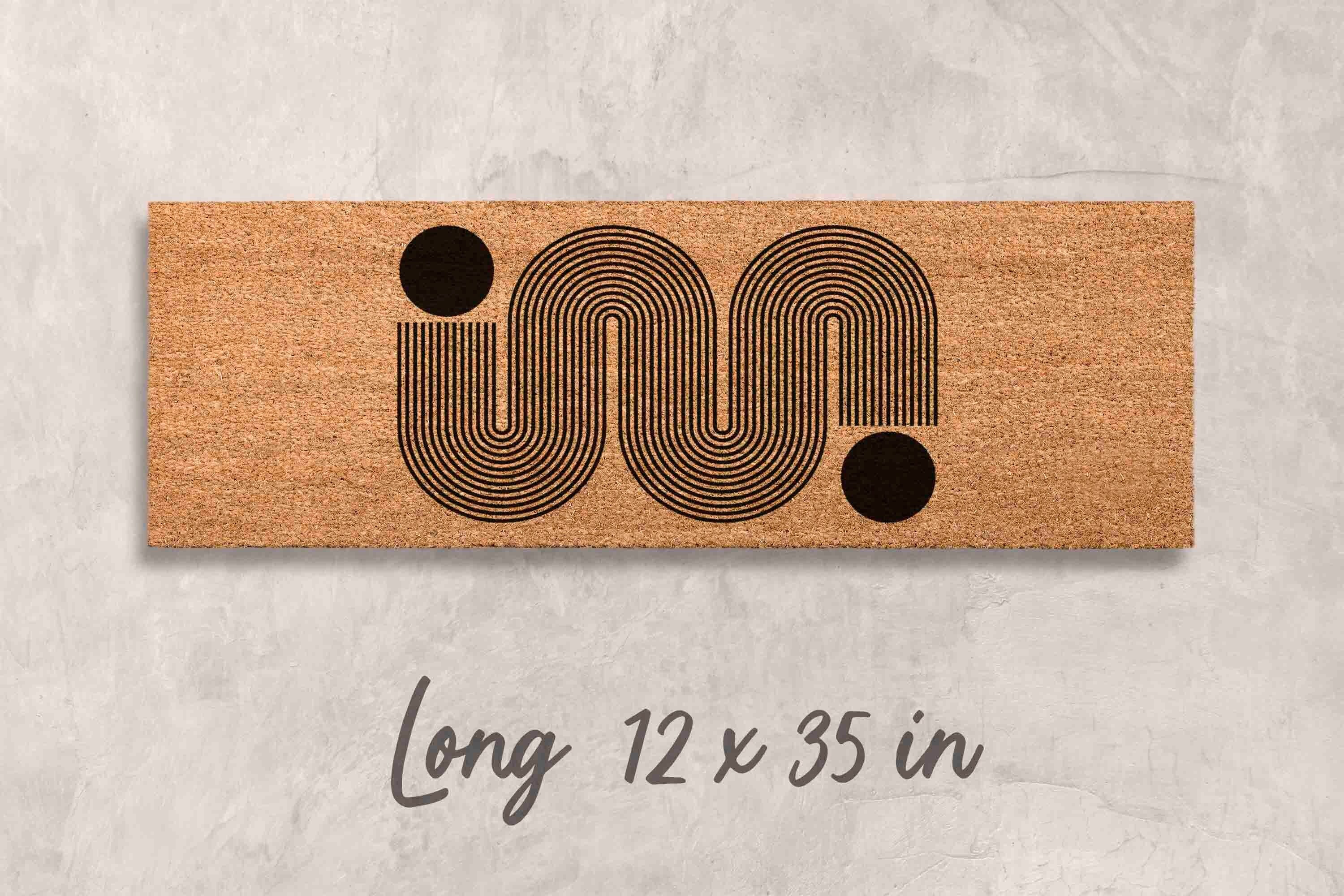Midcentury Doormat Boho Door Mat Minimalist Door Mat Custom Welcome Mat Boho Simple Decor Boho Door Mat Custom Doormat Custom Porch Decor