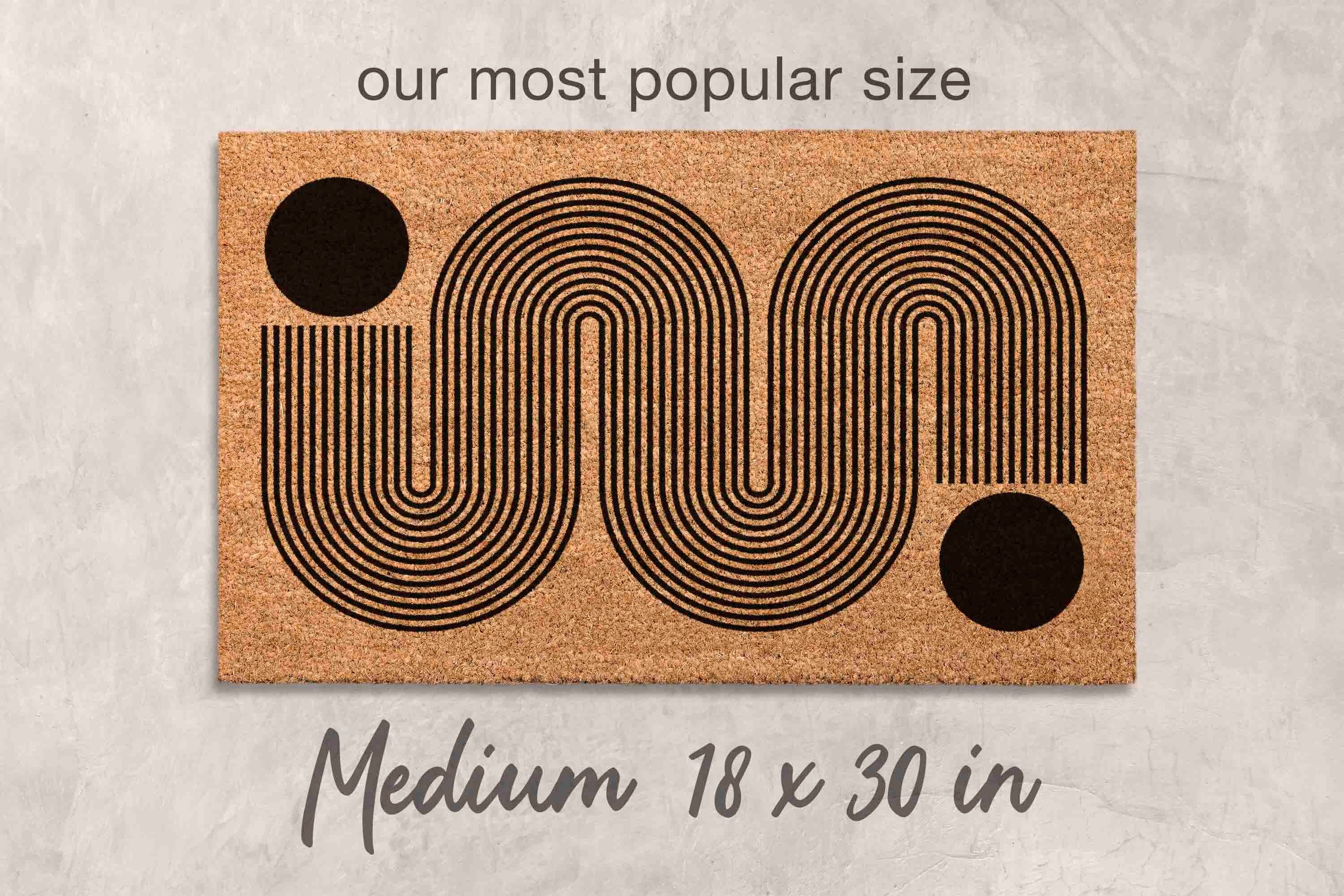 Midcentury Doormat Boho Door Mat Minimalist Door Mat Custom Welcome Mat Boho Simple Decor Boho Door Mat Custom Doormat Custom Porch Decor
