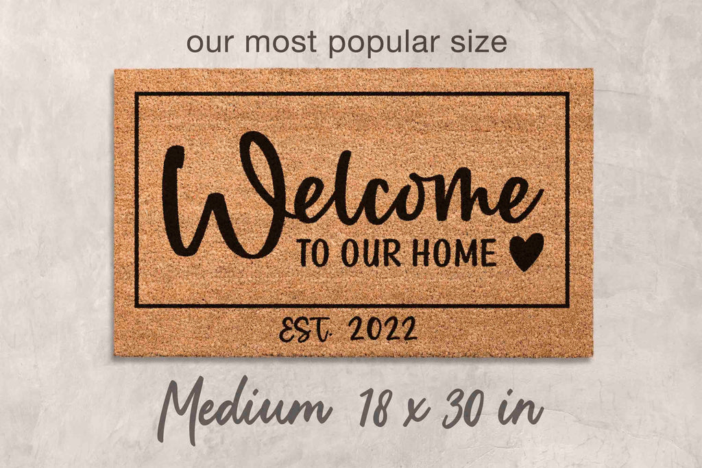 Doormat Custom Gift Personalized Decor Custom Last Name Mat Family Name Door Mat Custom Mat Newlywed Gift Personalized Housewarming Gifts