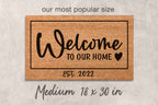Doormat Custom Gift Personalized Decor Custom Last Name Mat Family Name Door Mat Custom Mat Newlywed Gift Personalized Housewarming Gifts