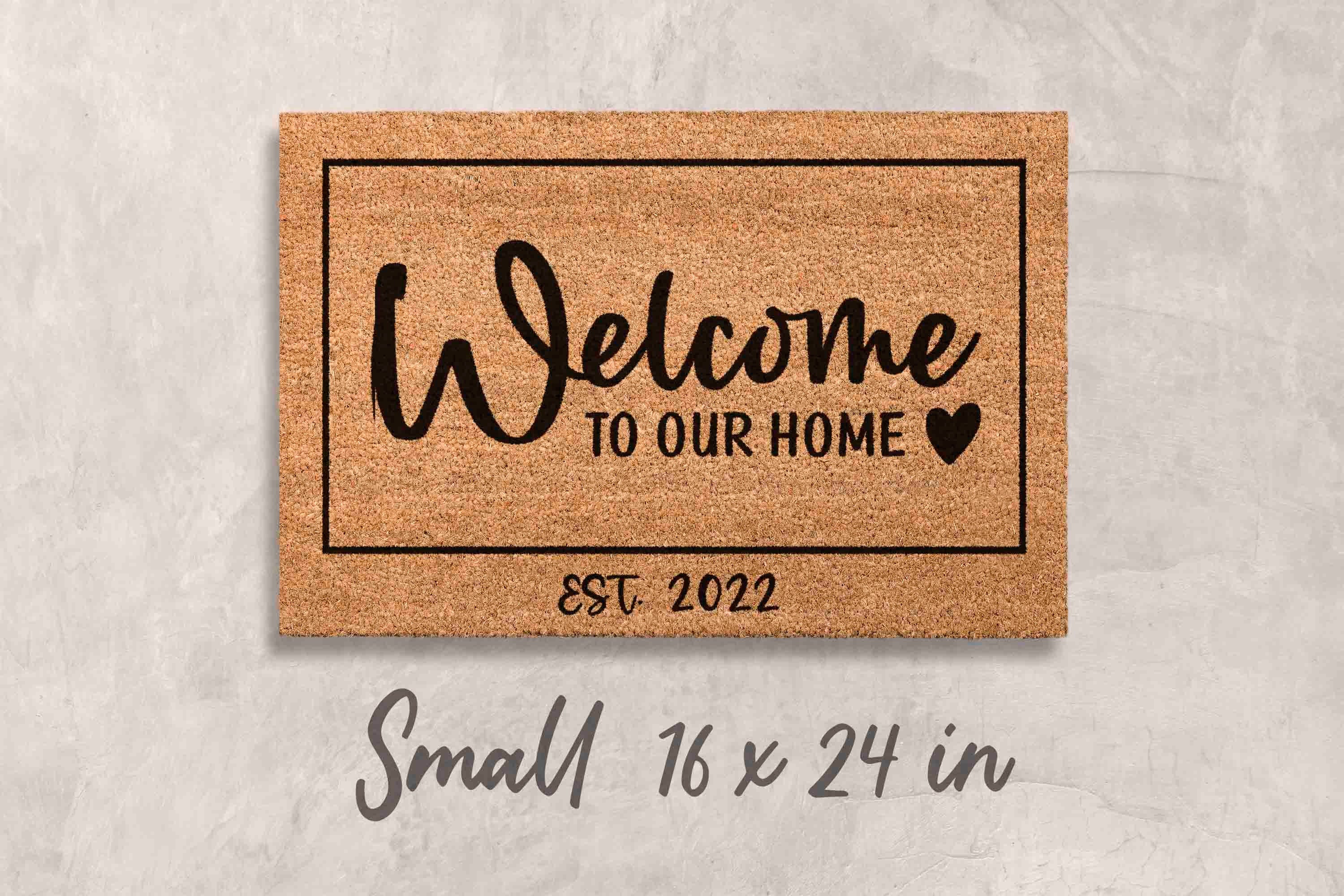Doormat Custom Gift Personalized Decor Custom Last Name Mat Family Name Door Mat Custom Mat Newlywed Gift Personalized Housewarming Gifts