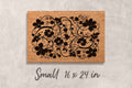 Flower Doormat Modern Doormat Pattern Floral Decor Flowers Door mat Summer Decor Front Door Decor Flowers Doormat Closing Gift Idea Unique