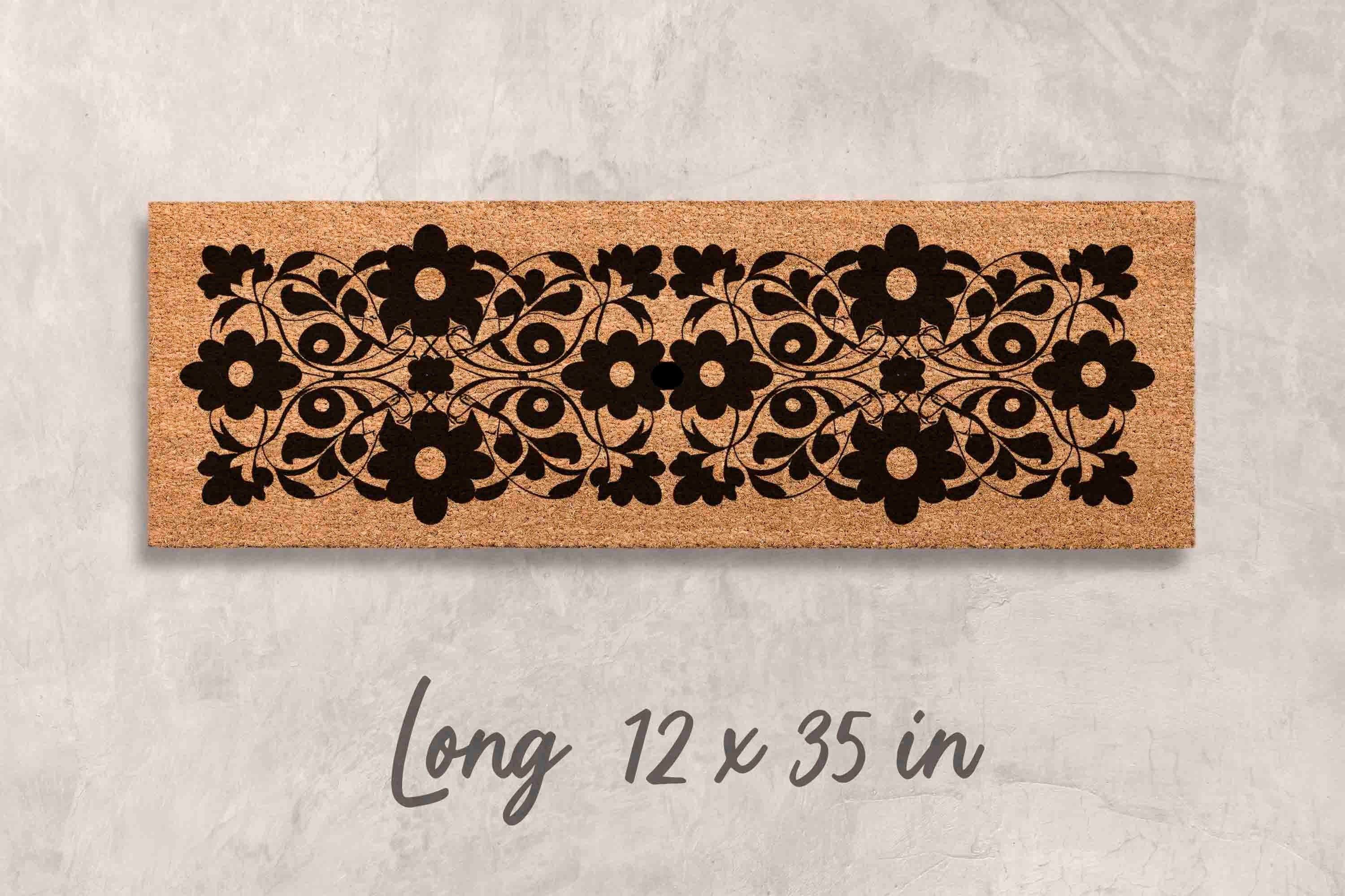 Flower Doormat Modern Doormat Pattern Floral Decor Flowers Door mat Summer Decor Front Door Decor Flowers Doormat Closing Gift Idea Unique