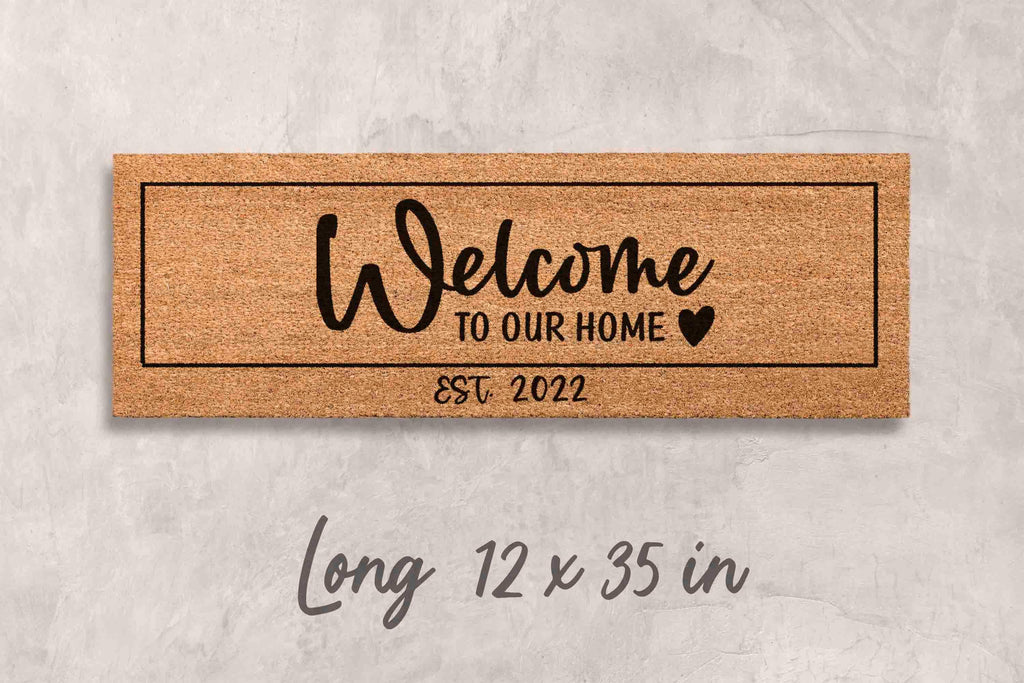 Doormat Custom Gift Personalized Decor Custom Last Name Mat Family Name Door Mat Custom Mat Newlywed Gift Personalized Housewarming Gifts