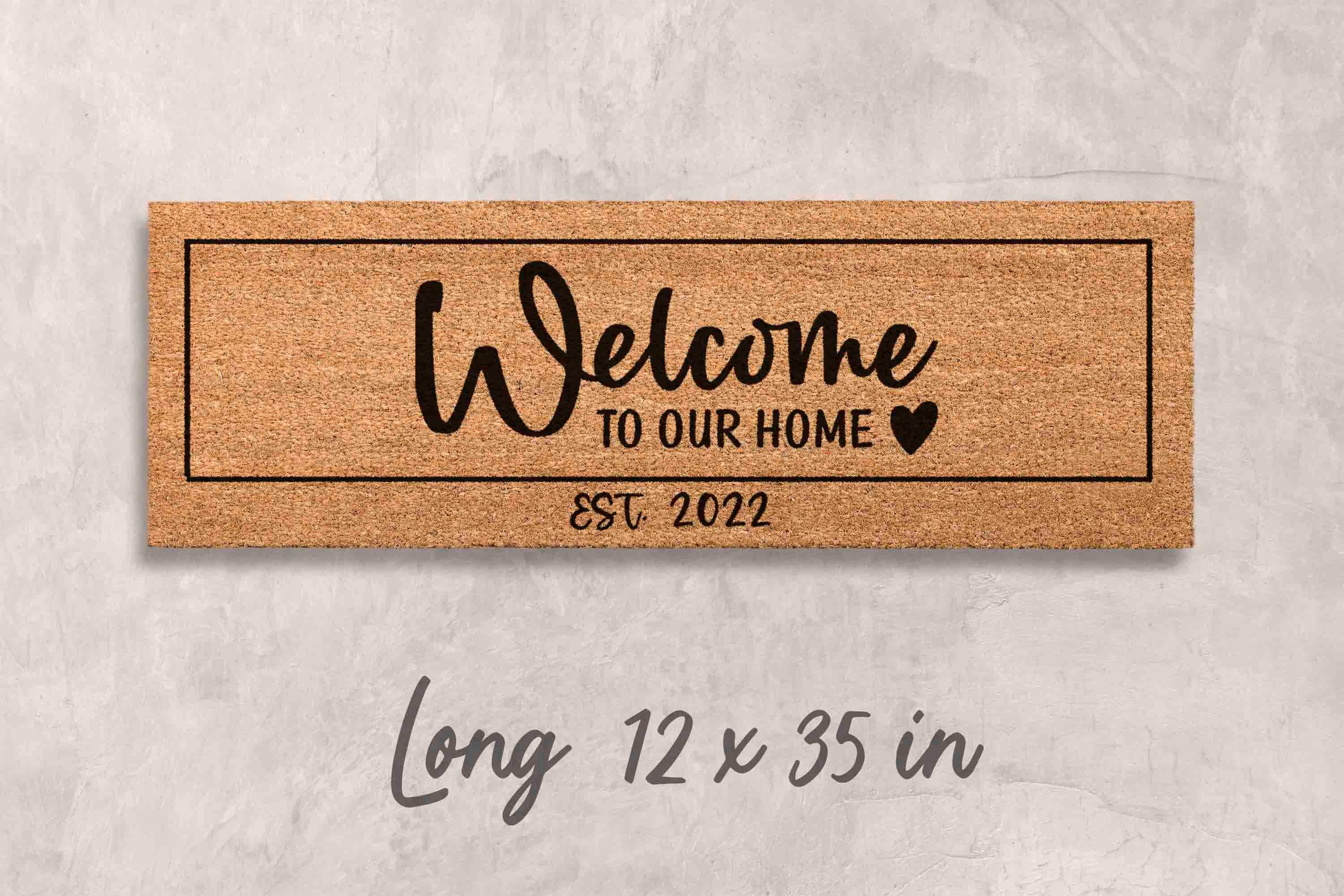 Doormat Custom Gift Personalized Decor Custom Last Name Mat Family Name Door Mat Custom Mat Newlywed Gift Personalized Housewarming Gifts