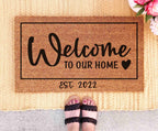 Doormat Custom Gift Personalized Decor Custom Last Name Mat Family Name Door Mat Custom Mat Newlywed Gift Personalized Housewarming Gifts