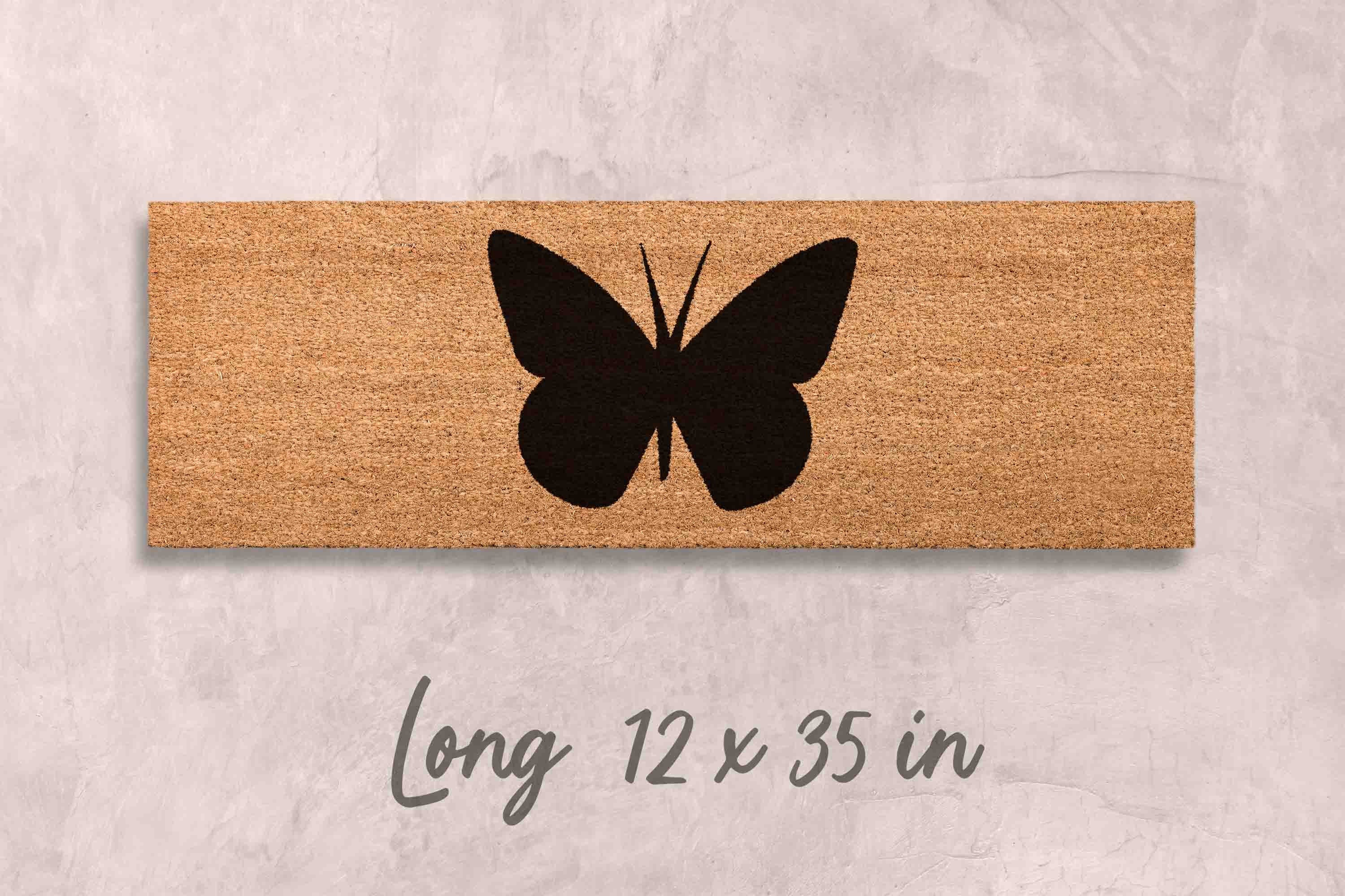 Butterfly Doormat Butterflies Gift Unique Doormat Custom Doormat Funny Doormat Personalized Decor Home Decor Porch Closing Gift Housewarming