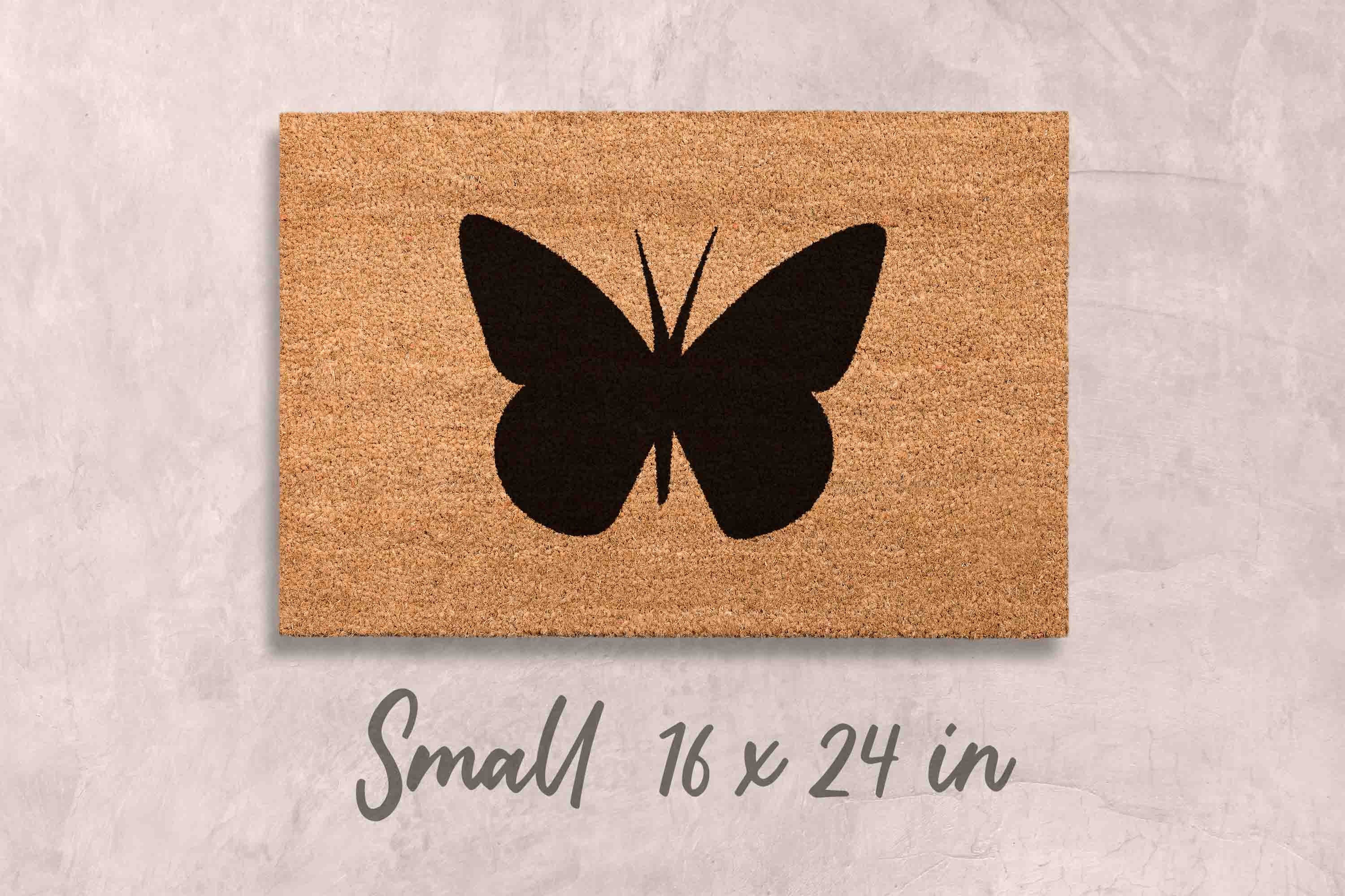 Butterfly Doormat Butterflies Gift Unique Doormat Custom Doormat Funny Doormat Personalized Decor Home Decor Porch Closing Gift Housewarming
