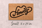 Howdy Doormat Funny Doormat Custom Doormat Personalized Welcome Mat Funny Door Mat Unique Door Mats Home Decor Funny Housewarming Gifts Mats