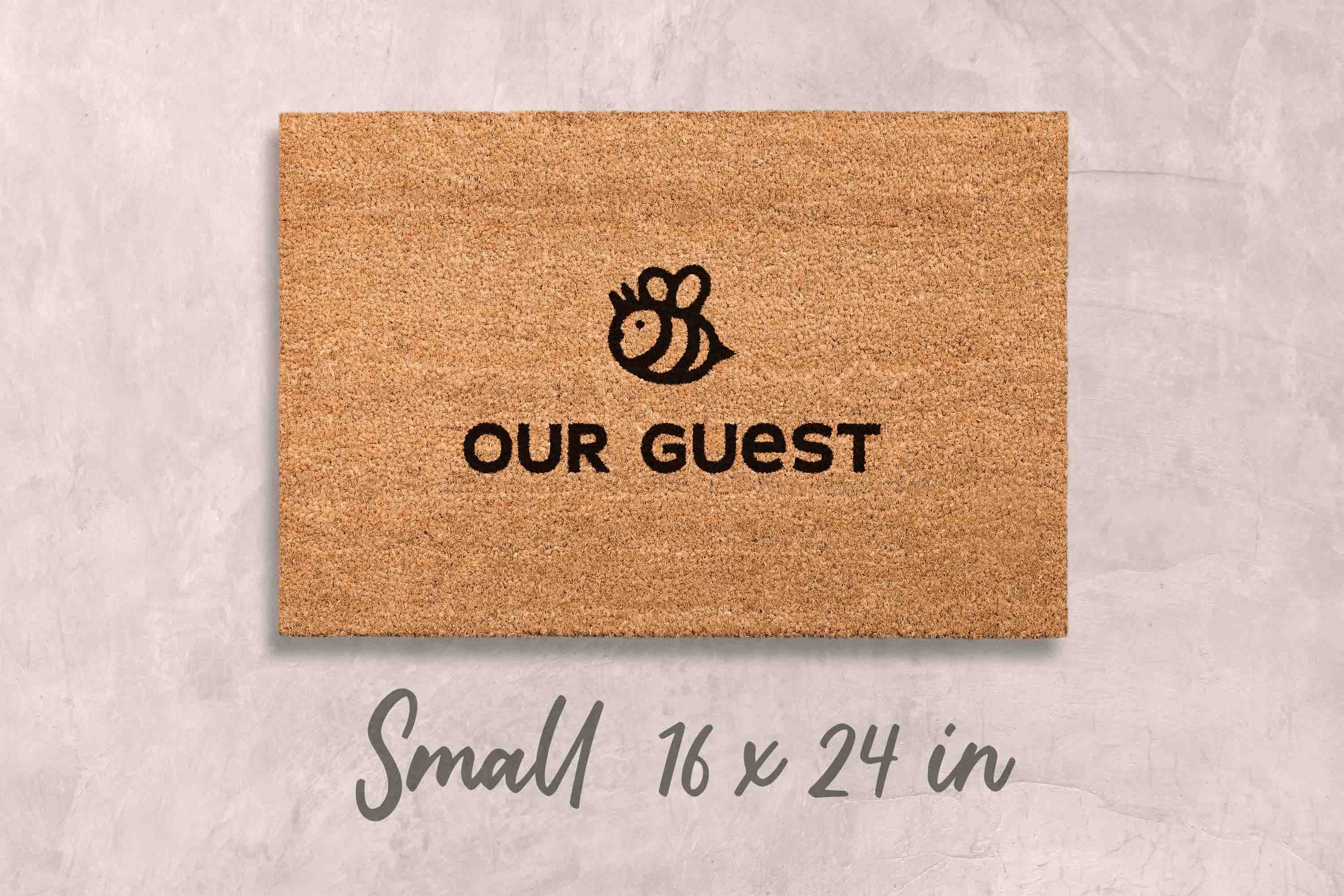 Bee Be Our Guest Doormat Funny Doormat Bee Gift Unique Door Mat Funny Closing Gift for Family Name Door Mat Custom Doormat Home Decor Funny