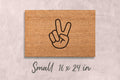 Peace Sign Doormat Peace Sign Gift Peace Gift Hippie Doormat Funny Doormat Unique Closing Gift Housewarming Gift for Couples Doormat Custom