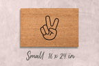 Peace Sign Doormat Peace Sign Gift Peace Gift Hippie Doormat Funny Doormat Unique Closing Gift Housewarming Gift for Couples Doormat Custom