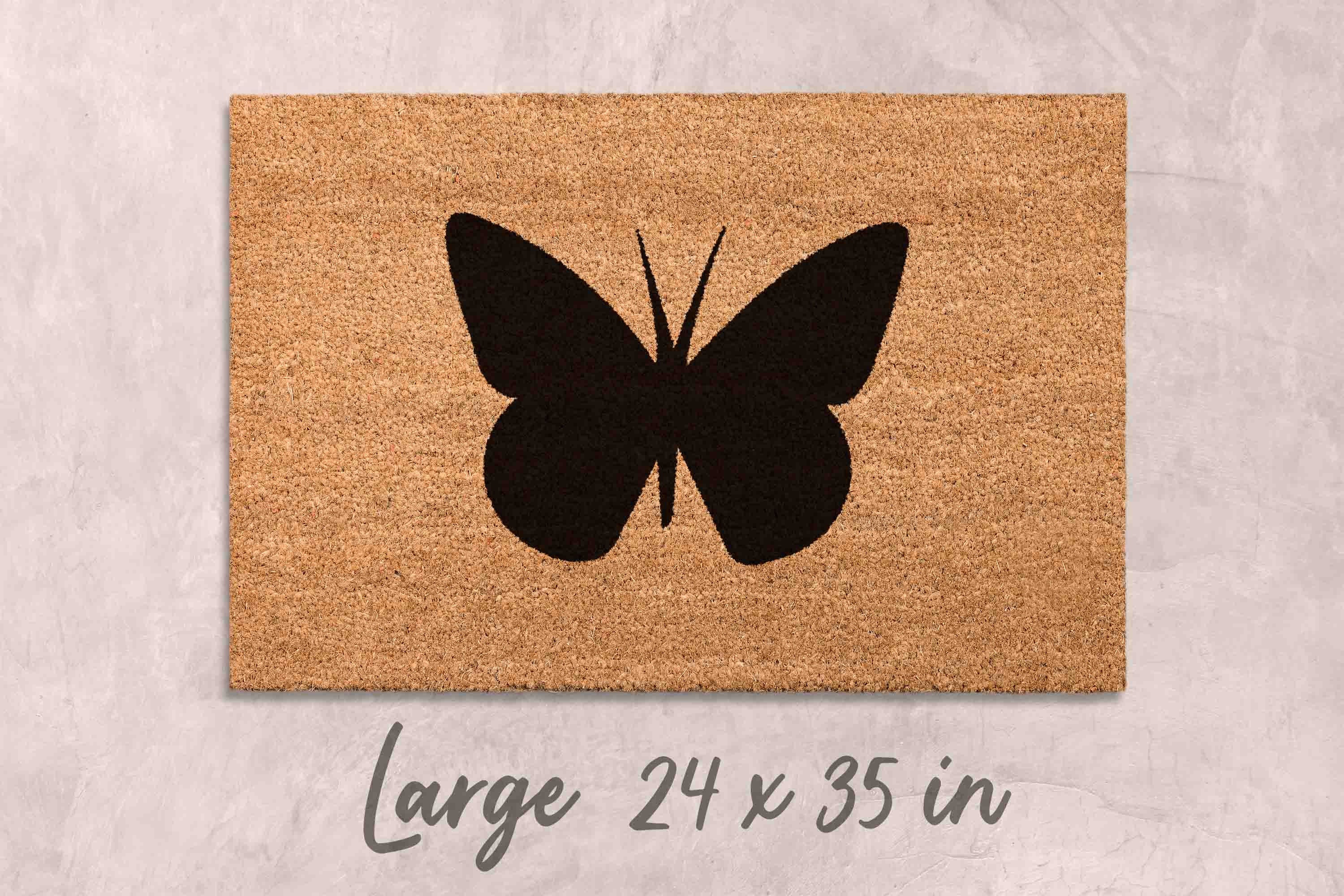 Butterfly Doormat Butterflies Gift Unique Doormat Custom Doormat Funny Doormat Personalized Decor Home Decor Porch Closing Gift Housewarming