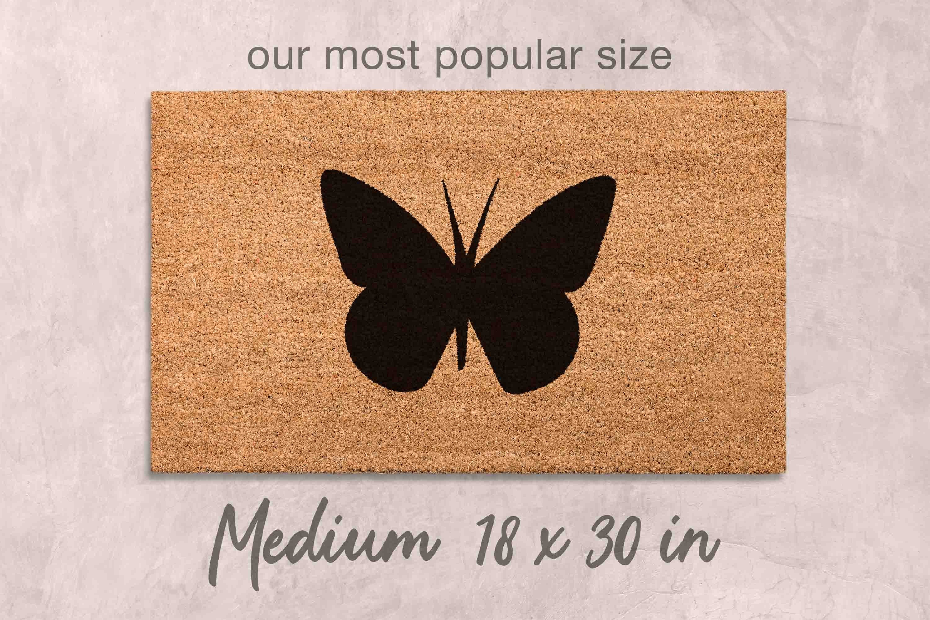 Butterfly Doormat Butterflies Gift Unique Doormat Custom Doormat Funny Doormat Personalized Decor Home Decor Porch Closing Gift Housewarming