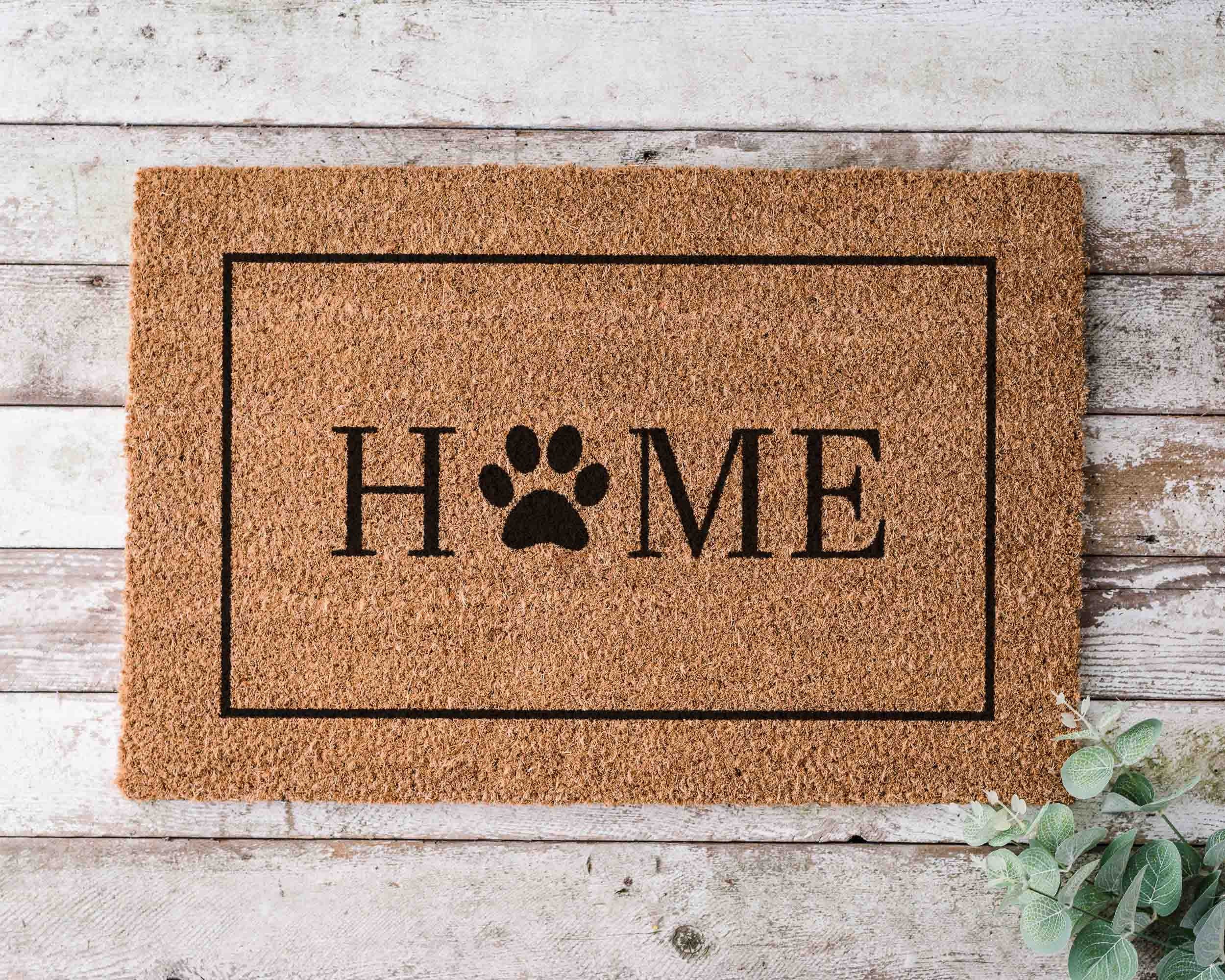 Home Dog Doormat Dog Welcome Mat Welcome Dog Gift for Dog Owner Gift Dog Mom Doormat Funny Dog Gift Custom Dog Door Mat Custom Doormat Dogs