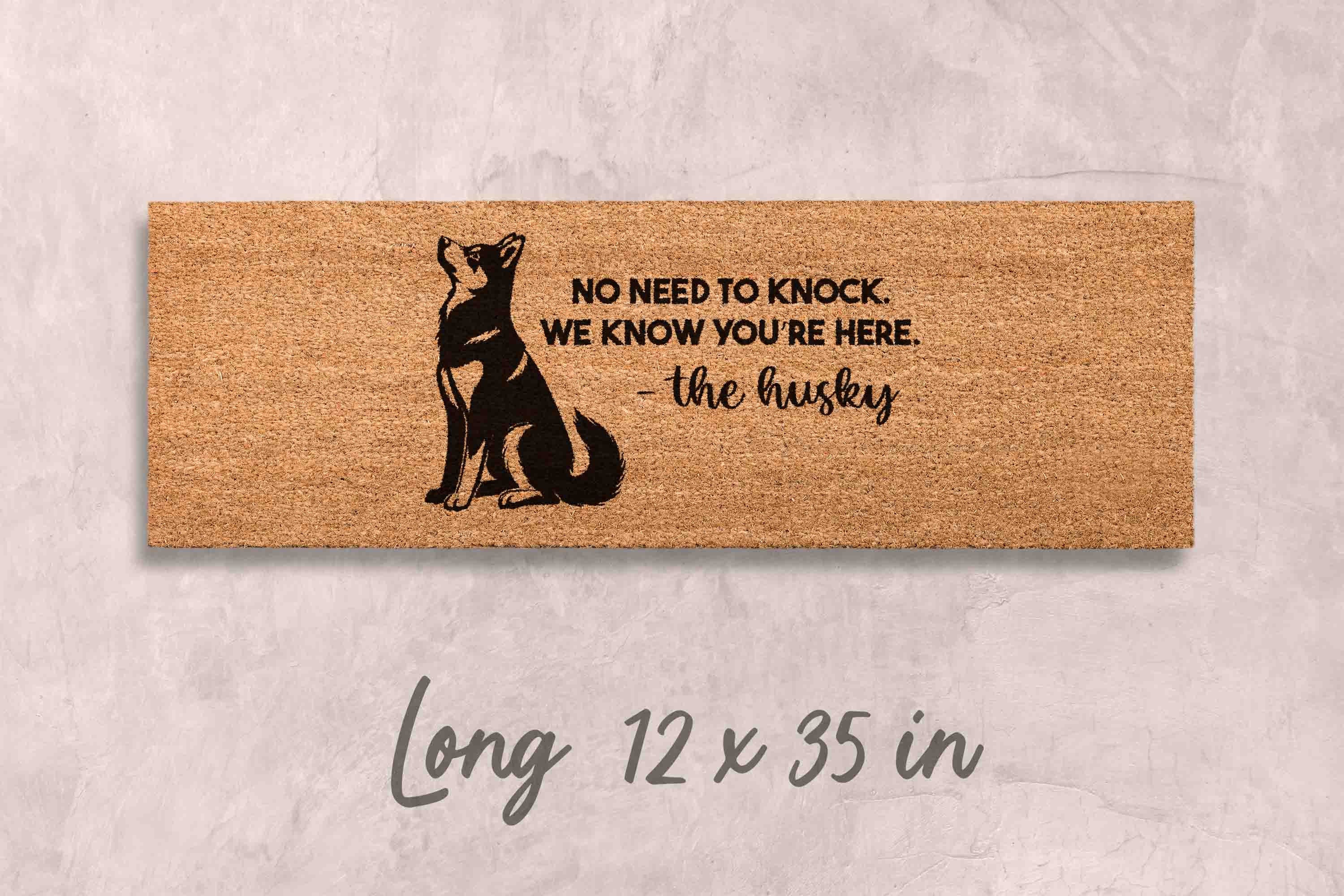 Husky Doormat Welcome Doormat Dog Gift Ideas for Dog Owner Dog Mom Doormat Husky Gifts Husky Unique Gift Ideas Huskies Doormat Custom Gift