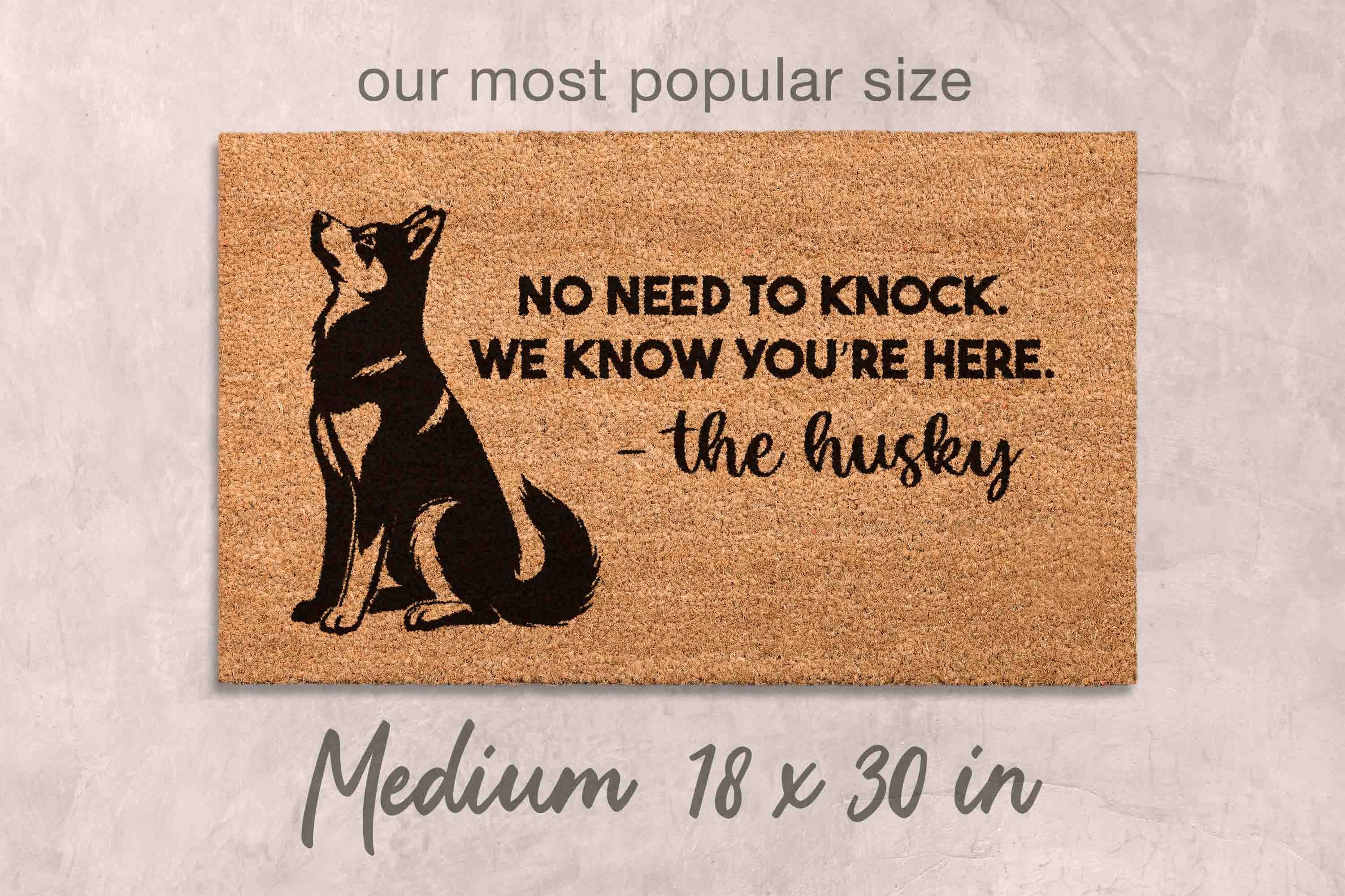 Husky Doormat Welcome Doormat Dog Gift Ideas for Dog Owner Dog Mom Doormat Husky Gifts Husky Unique Gift Ideas Huskies Doormat Custom Gift