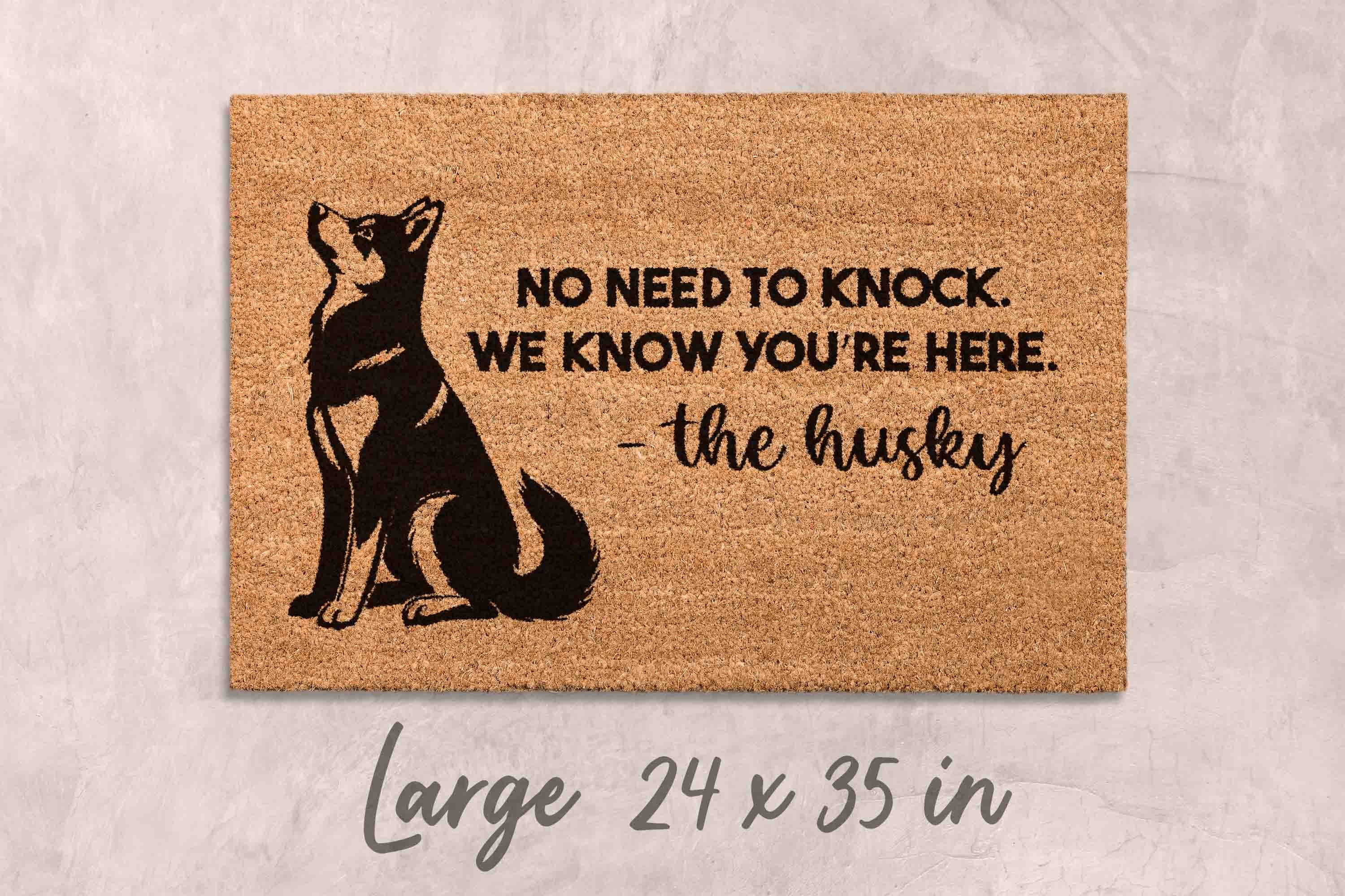 Husky Doormat Welcome Doormat Dog Gift Ideas for Dog Owner Dog Mom Doormat Husky Gifts Husky Unique Gift Ideas Huskies Doormat Custom Gift