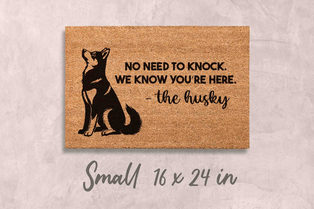 Husky Doormat Welcome Doormat Dog Gift Ideas for Dog Owner Dog Mom Doormat Husky Gifts Husky Unique Gift Ideas Huskies Doormat Custom Gift