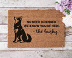 Husky Doormat Welcome Doormat Dog Gift Ideas for Dog Owner Dog Mom Doormat Husky Gifts Husky Unique Gift Ideas Huskies Doormat Custom Gift