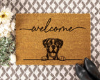 Boxer Doormat: Funny Dog Gift - Natural Coir, Latex Backing