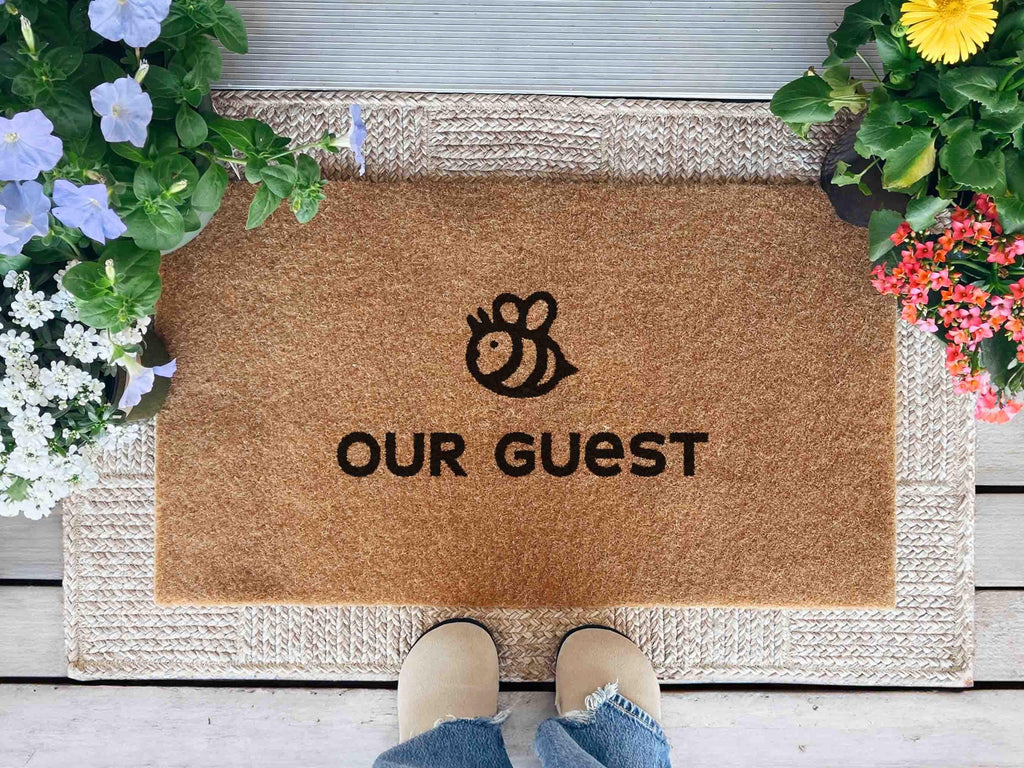 Be Our Guest Doormat: Funny Home Decor (Natural Coir, Latex)