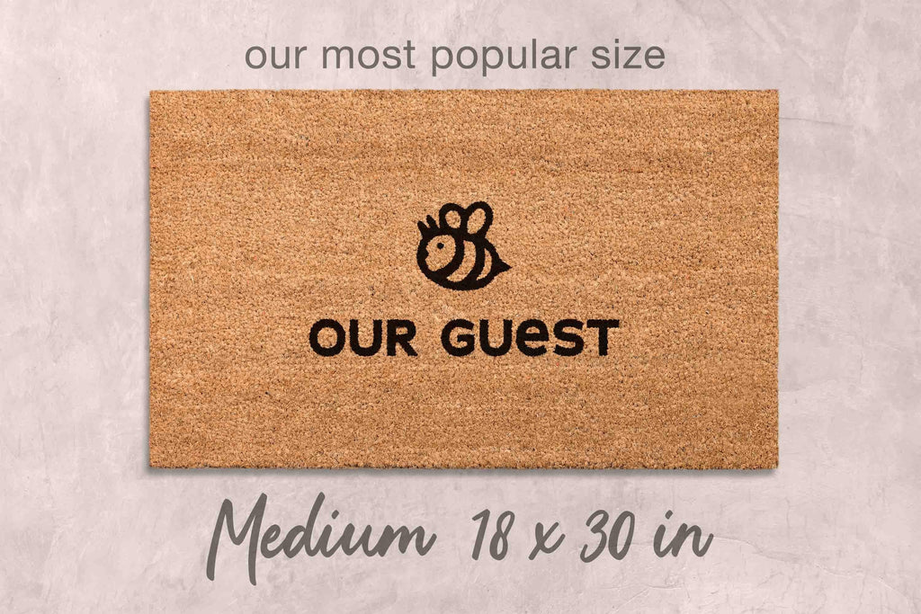 Be Our Guest Doormat: Funny Home Decor (Natural Coir, Latex)