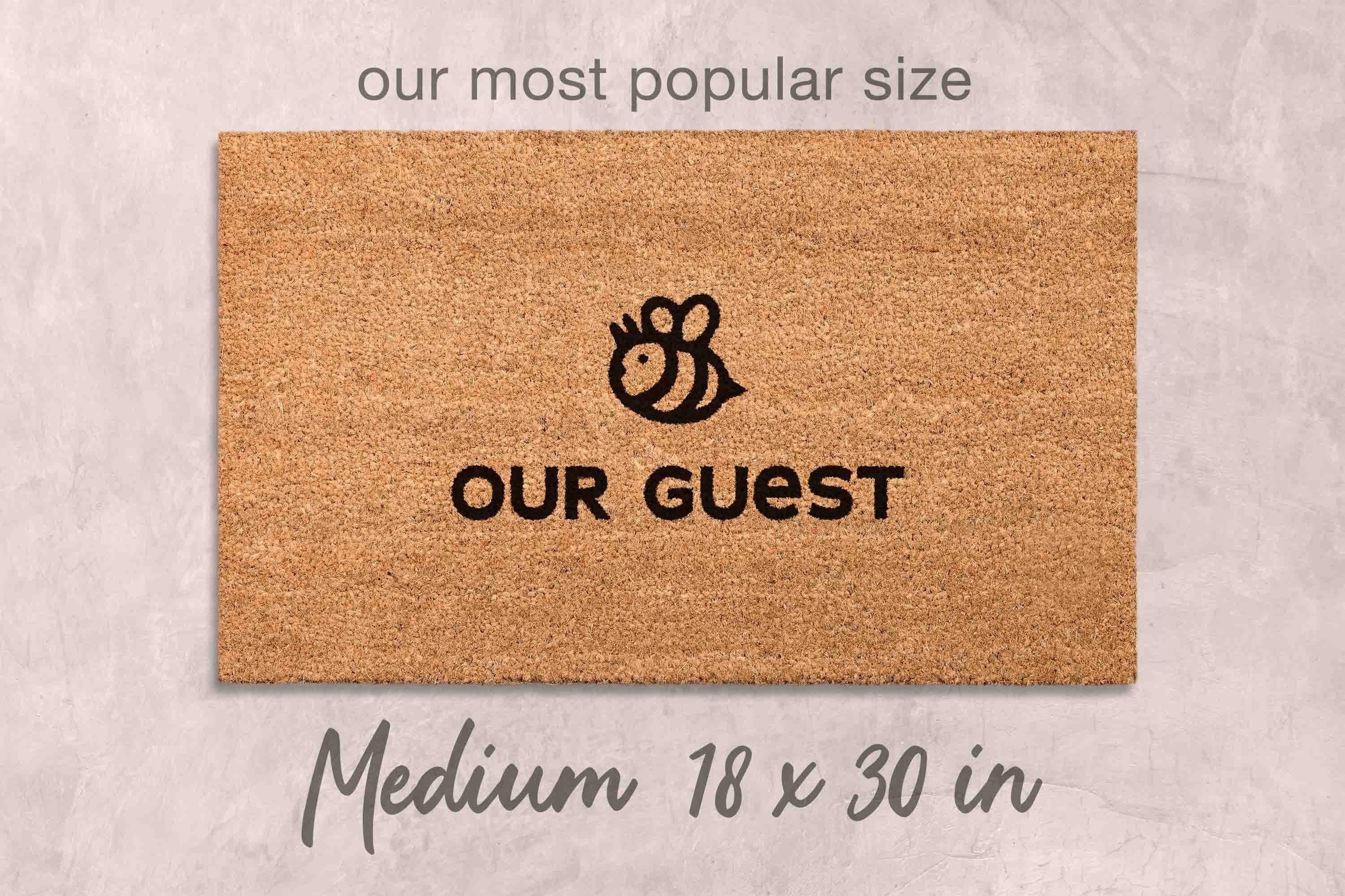 Be Our Guest Doormat: Funny Home Decor (Natural Coir, Latex)