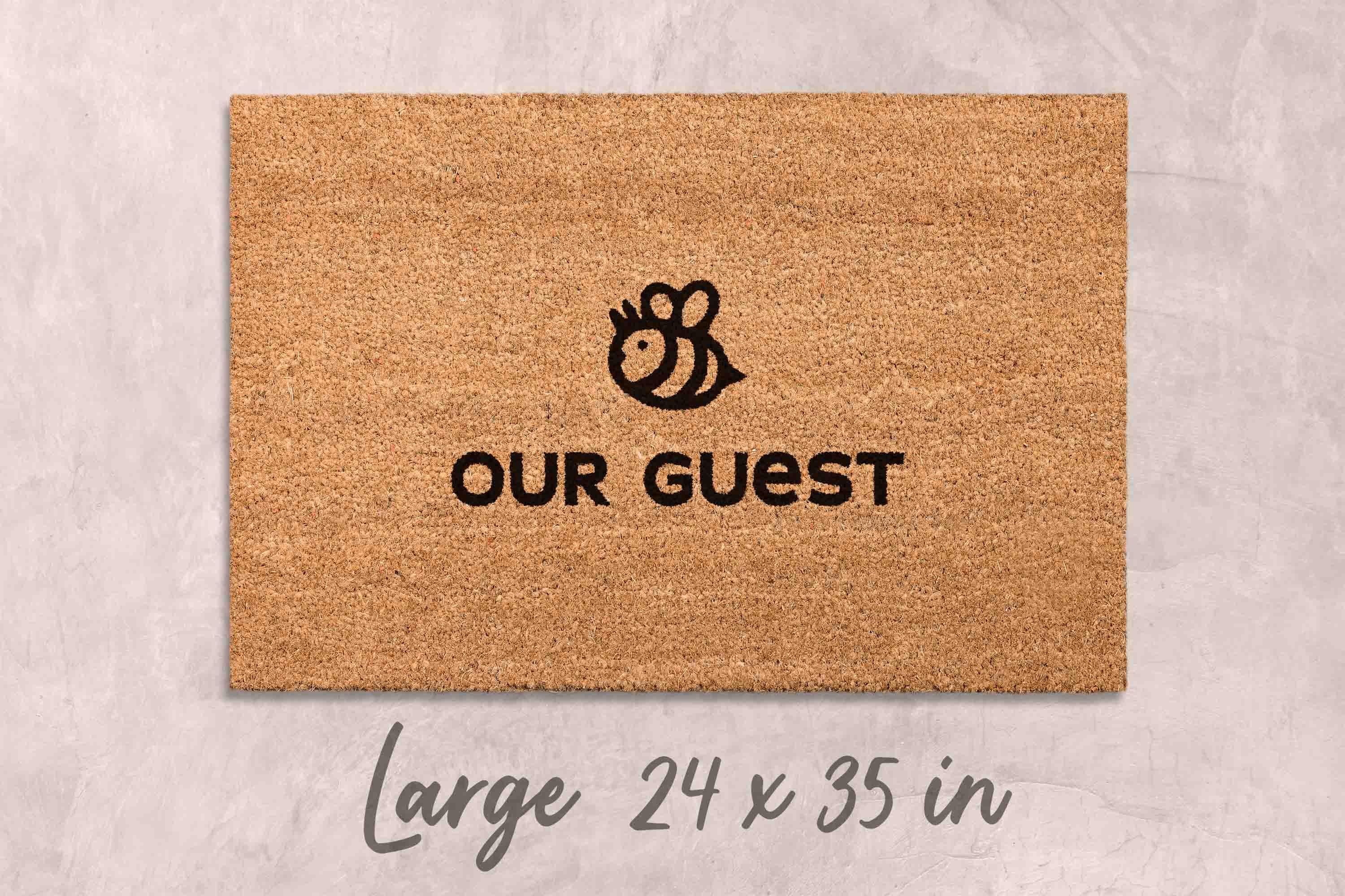 Be Our Guest Doormat: Funny Home Decor (Natural Coir, Latex)