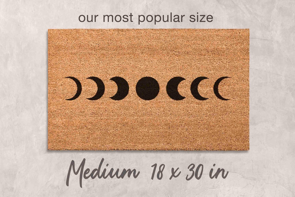 Minimalist Moon Doormat, Coir Welcome Mat (Outdoor)