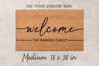 Personalized Last Name Doormat, Natural Coir (Housewarming Gift)