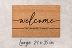 Personalized Last Name Doormat, Natural Coir (Housewarming Gift)