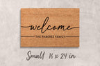 Personalized Last Name Doormat, Natural Coir (Housewarming Gift)