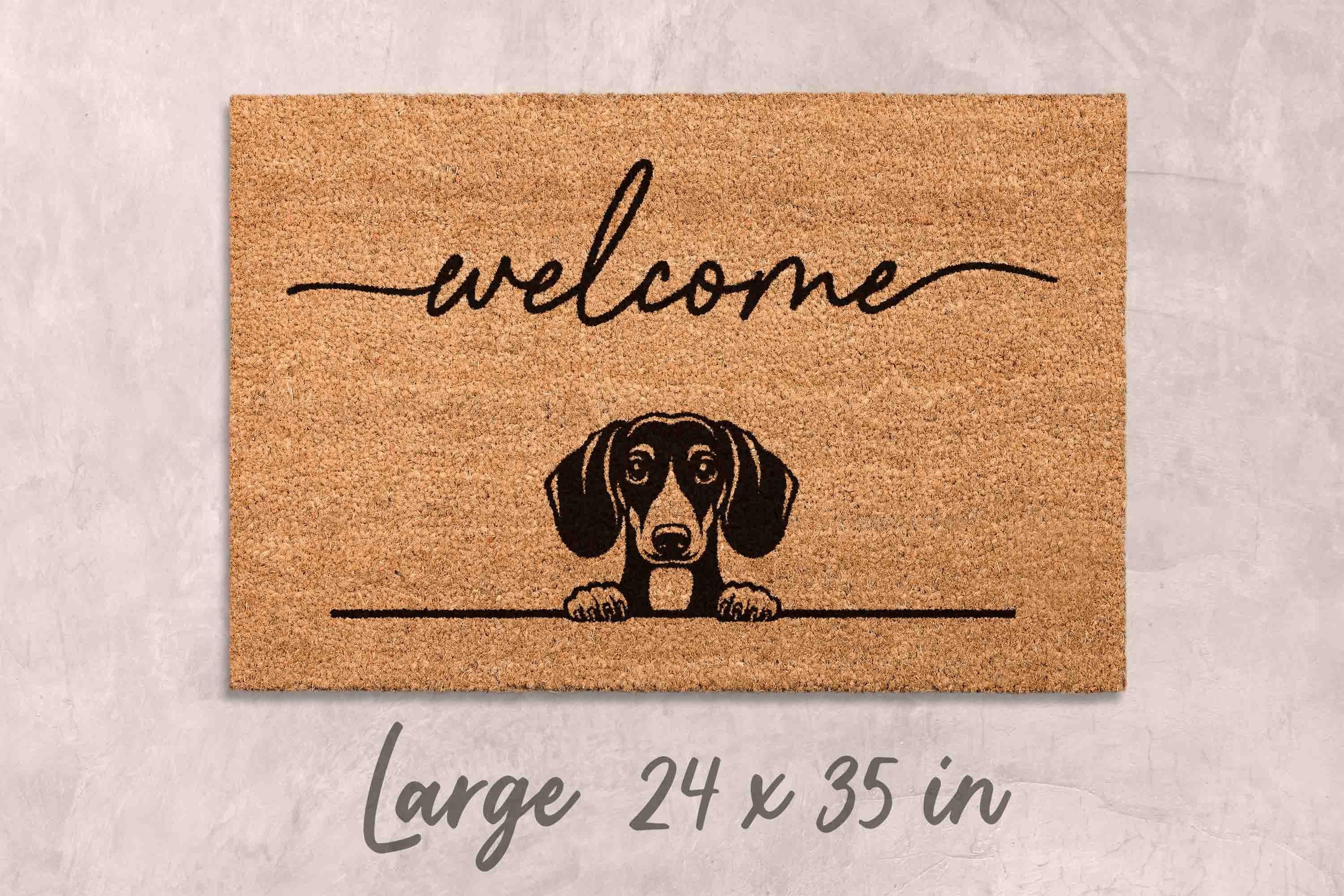 Dachshund Welcome Mat - Funny Dog Lover Door Rug