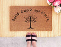 Speak Friend Doormat, Natural Coir, Funny Welcome Mat (Latex Backing)